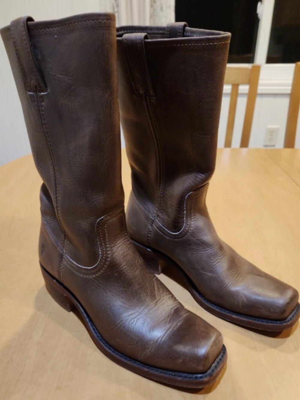 Frye Campus Cavalry 12L Brown Real Leather Vintage Tall Knee High Comfy Boot